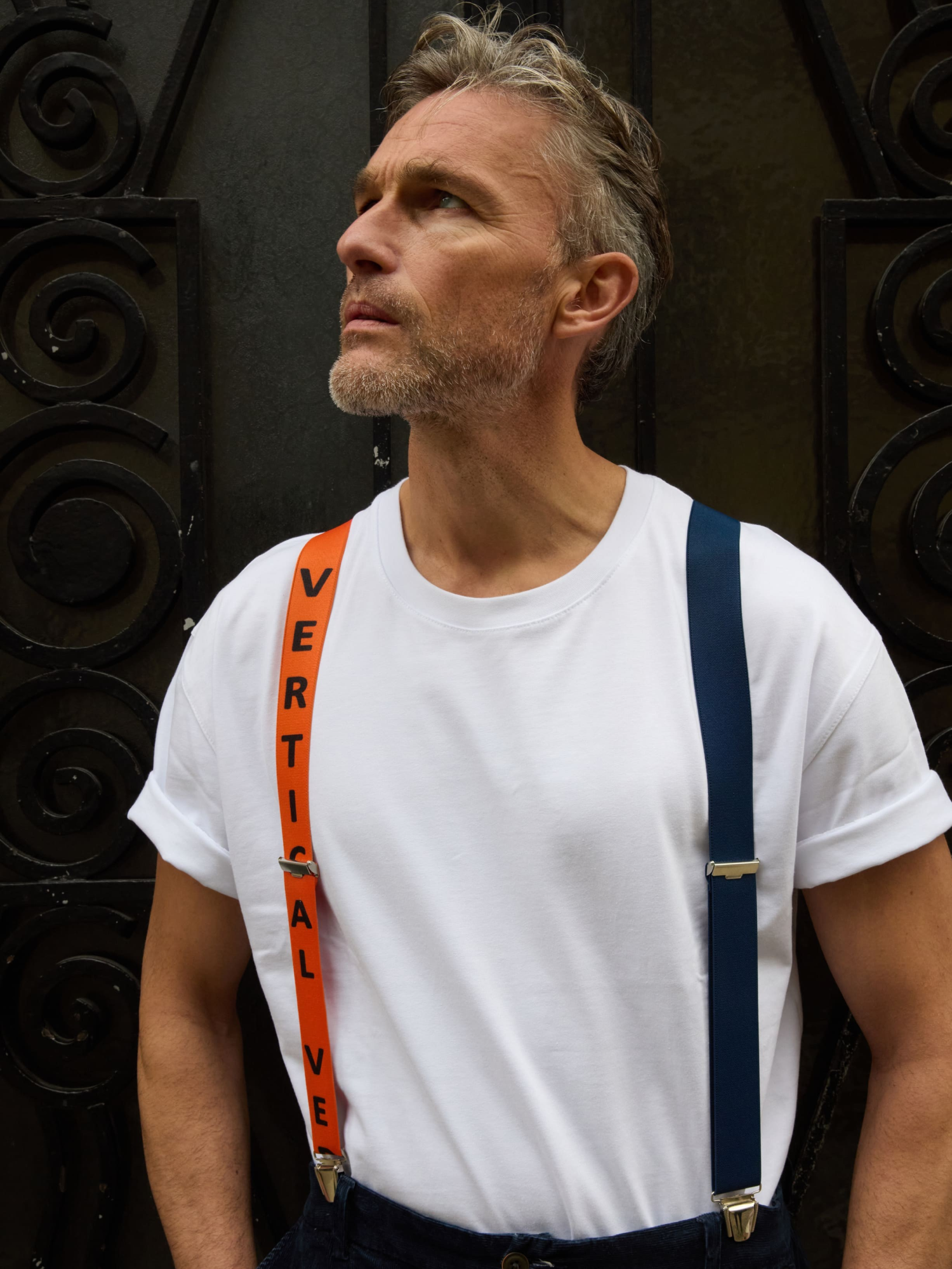 Bretelles larges orange et bleu Les Nantaises