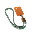 Lanière de téléphone tressée Vert et Blanc