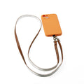 Lanière de téléphone cuir Blanc Skyline Lion