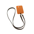 Lanière de téléphone cuir Orange Skyline marine