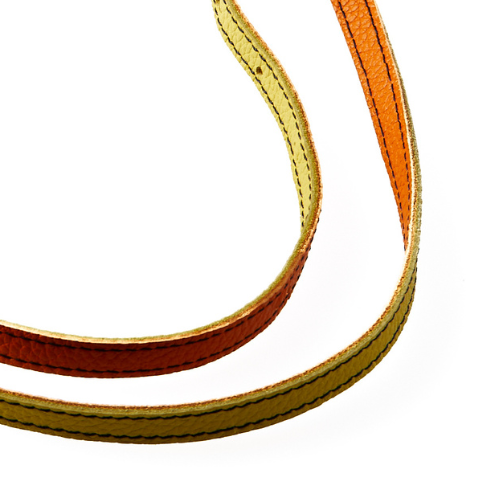 Lanière de téléphone cuir Mandarine Lemon
