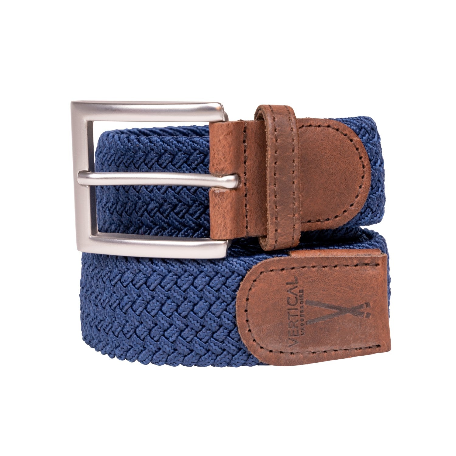 Ceinture tressée bleu H/F