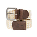 Ceinture tressée jaune blanc H/F