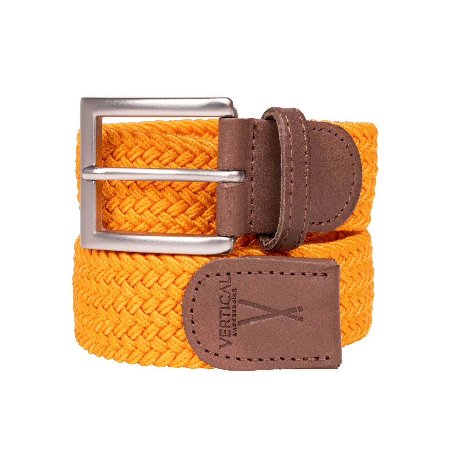Ceinture tressée orange H/F