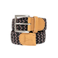 Ceinture tressée noir rouge H/F