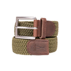 Ceinture tressée kaki H/F