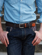 Ceinture tressée marron H/F