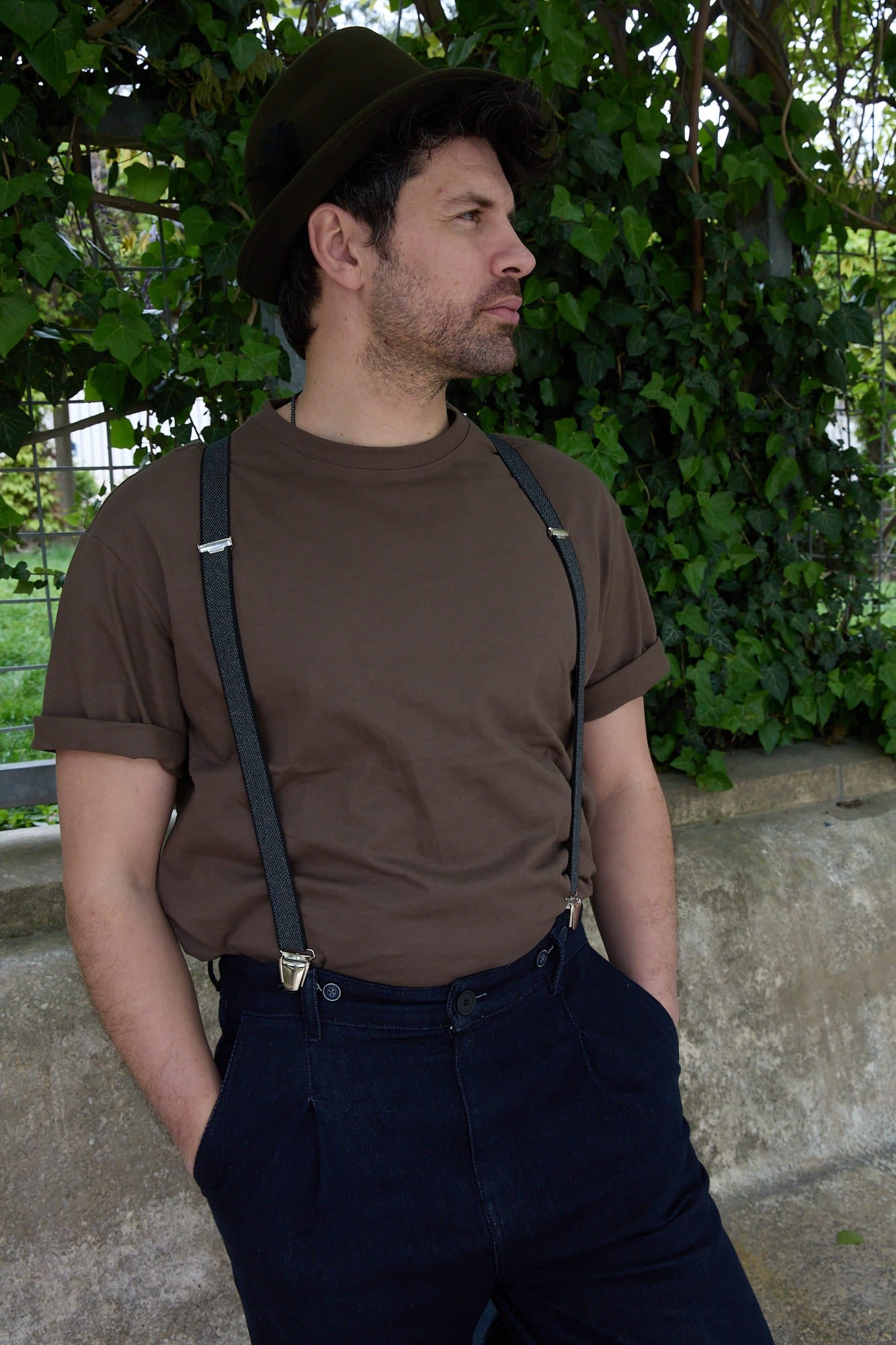 Bretelles mi-larges noir Les Périgourdines