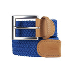 Ceinture tressée bleu électrique