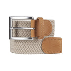 Ceinture tressée beige