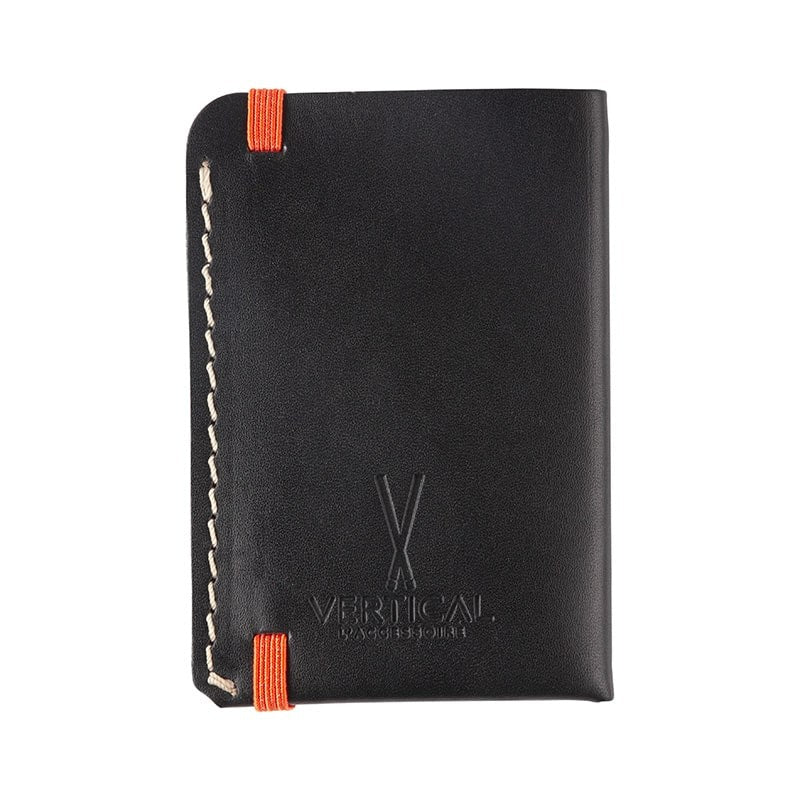 Portefeuille en cuir noir