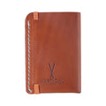 Portefeuille en cuir camel