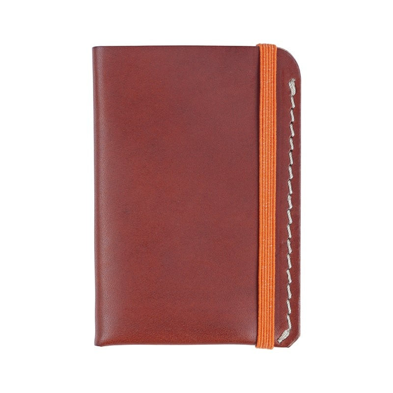 Portefeuille en cuir cognac