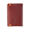 Portefeuille en cuir cognac
