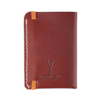 Portefeuille en cuir cognac
