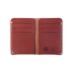 Portefeuille en cuir cognac
