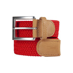 Ceinture tressée rouge