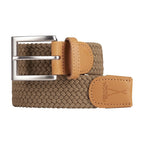Ceinture tressée noisette