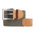 Ceinture tressée kaki