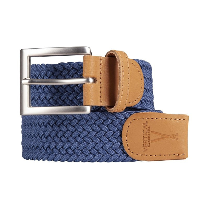 Ceinture tressée bleu