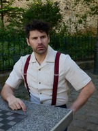 Bretelles mi-larges rouge bordeaux Les Bordelaises