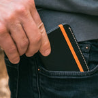 Portefeuille en cuir noir