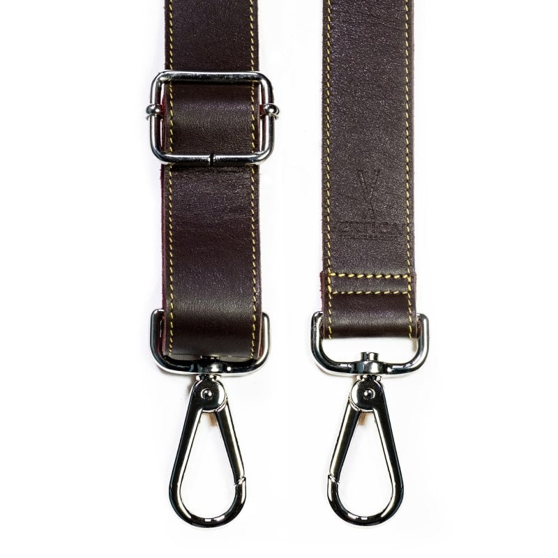 Lanière premium de téléphone bordeaux marron