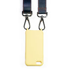 Lanière premium de téléphone noir skyline marine