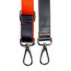 Lanière premium de téléphone orange noir