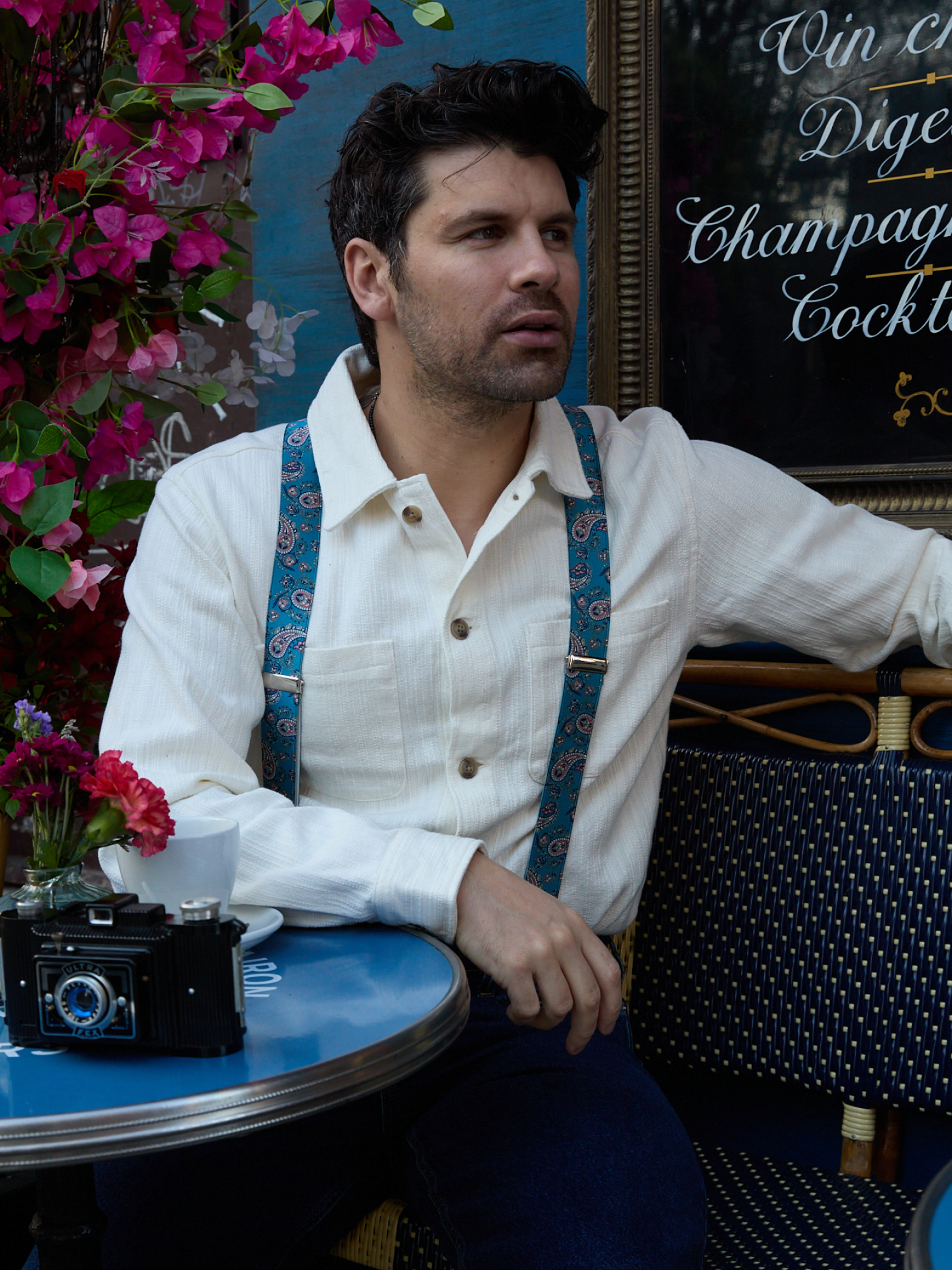 Bretelles larges bleu Les Pontisaliennes