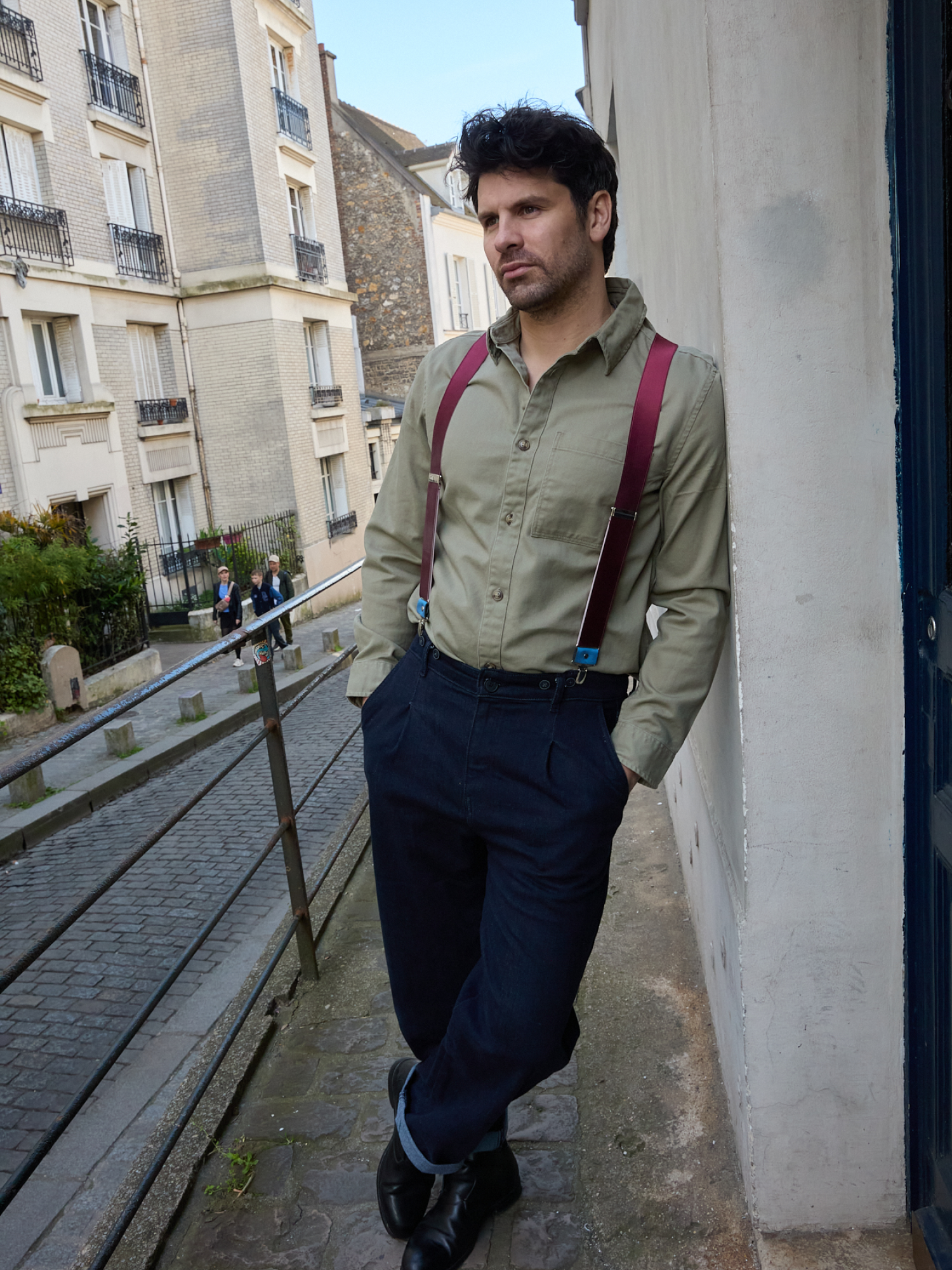 Bretelles larges rouge bordeaux Les Salisiennes
