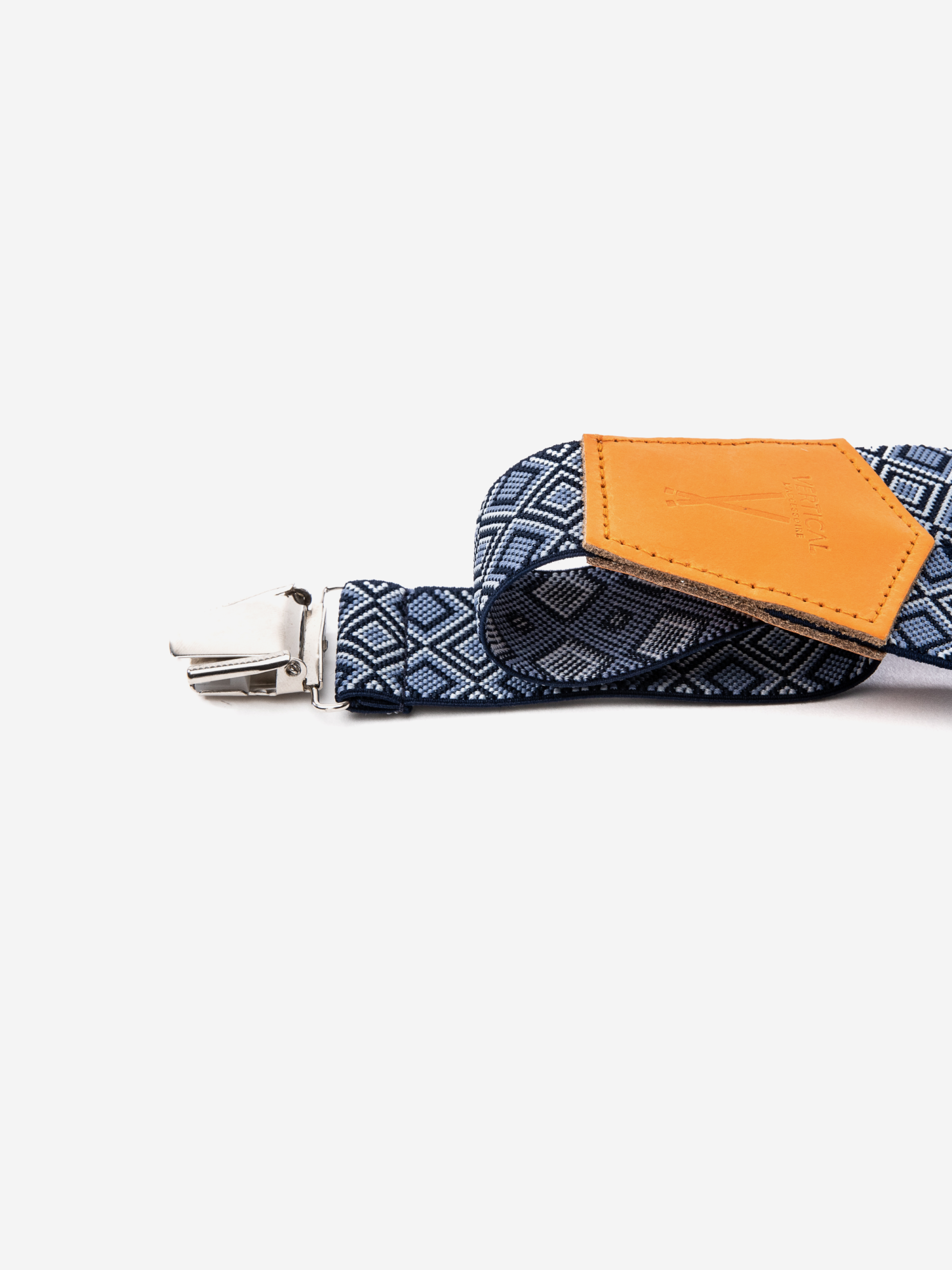 Bretelles larges bleu et orange Les Mulhousiennes