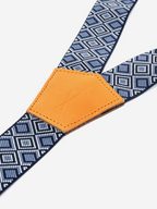Bretelles larges bleu et orange Les Mulhousiennes