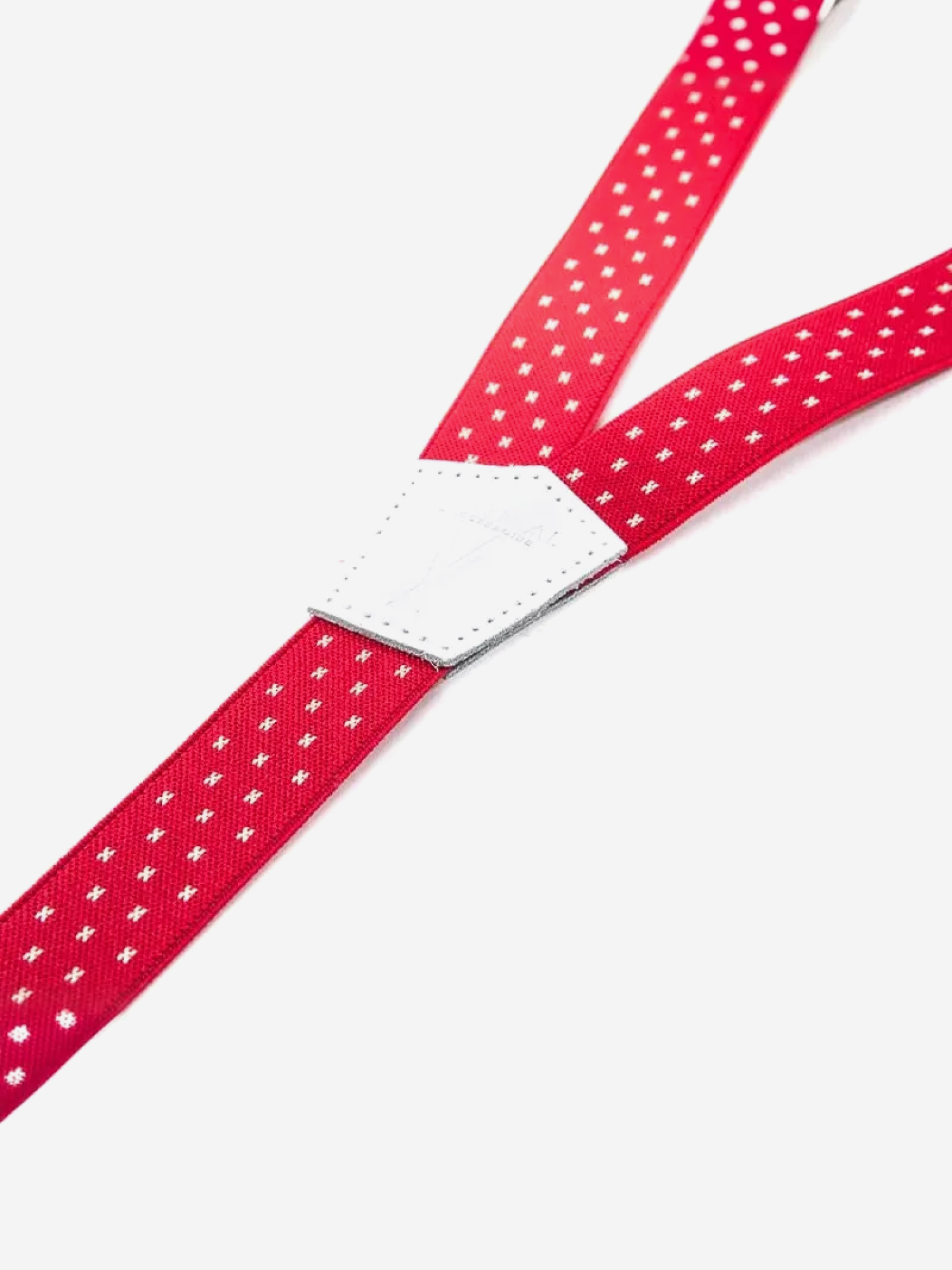 Bretelles mi-larges rouge et blanc Les Lavalloises