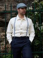 Bretelles mi-larges bleu clair Les Rochelaises