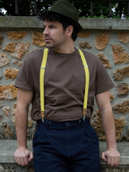 Bretelles mi-larges jaune Les Thionvilloises