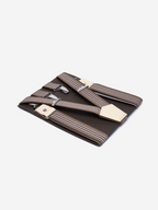 Bretelles mi-larges marron et beige Les Bruneloises
