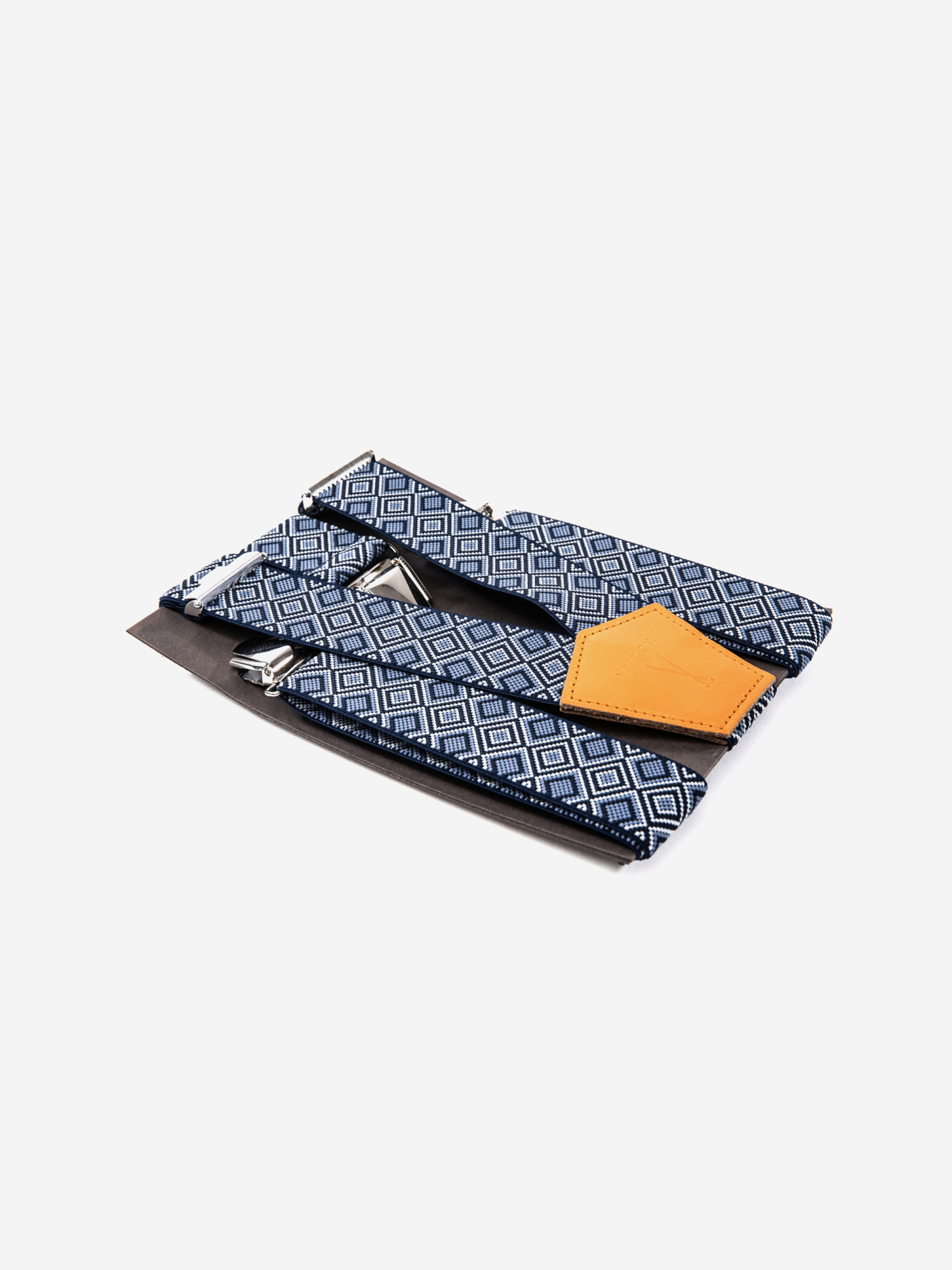 Bretelles larges bleu et orange Les Mulhousiennes