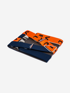 Bretelles larges orange et bleu Les Nantaises