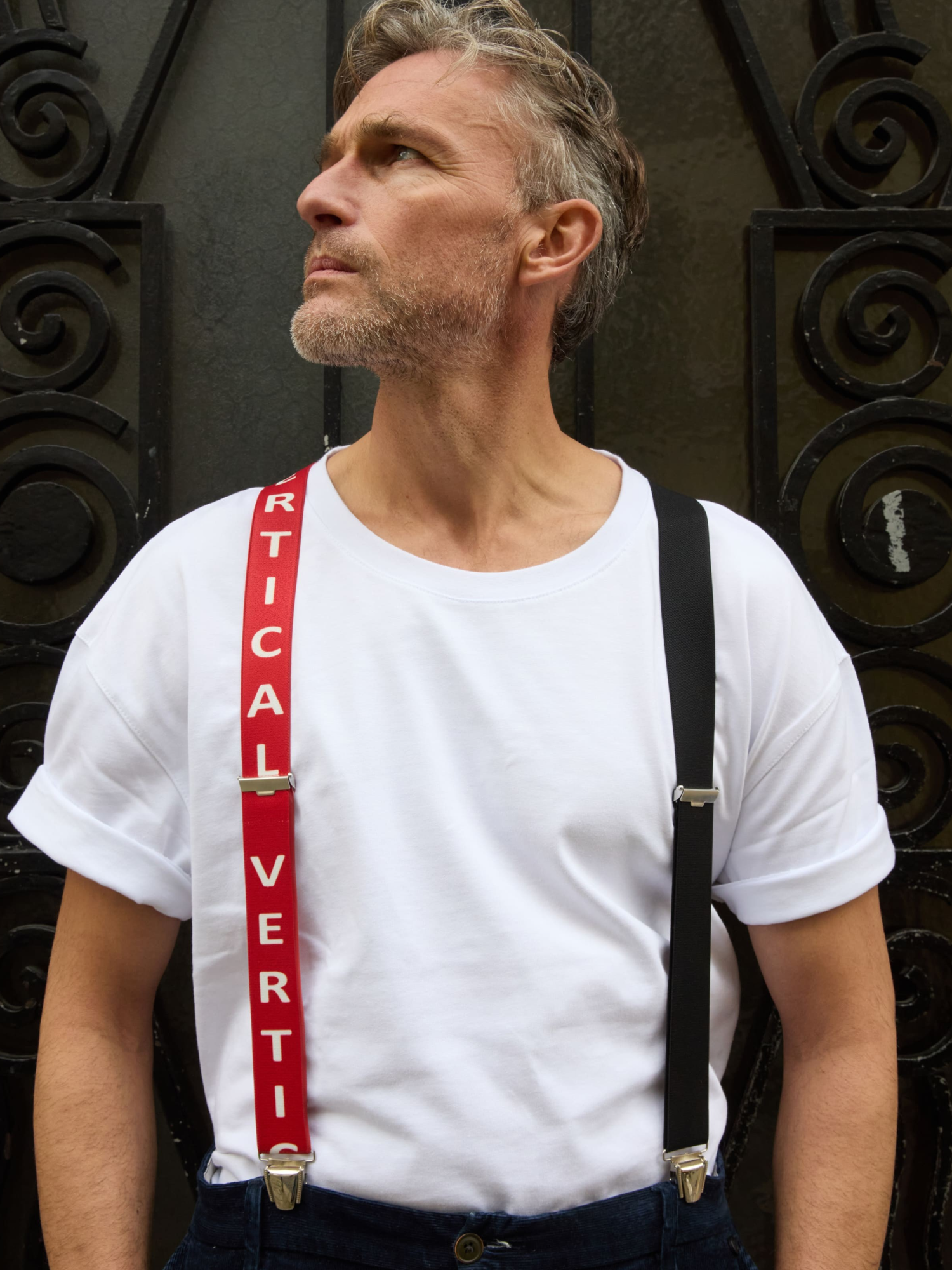 Bretelles larges noir et rouge Les Balbyniennes